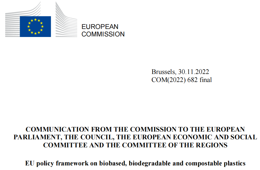 歐盟兩大政策發布！肯定生物降解材料在回收和循環經濟方面積極作用